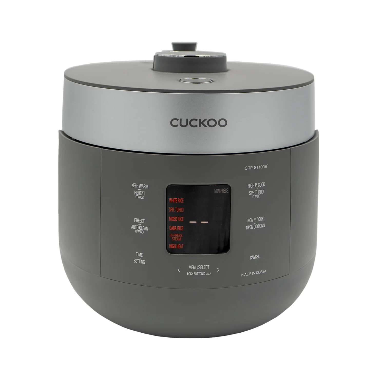 CRP-ST1009F Urban-Grau / TWIN PRESSURE (Digitaler Dampfdruck) Reiskocher Hauptbild