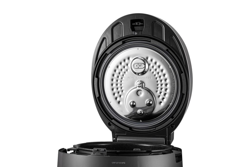 CRP-ST1009F Urban-Grau / TWIN PRESSURE (Digitaler Dampfdruck) Reiskocher
