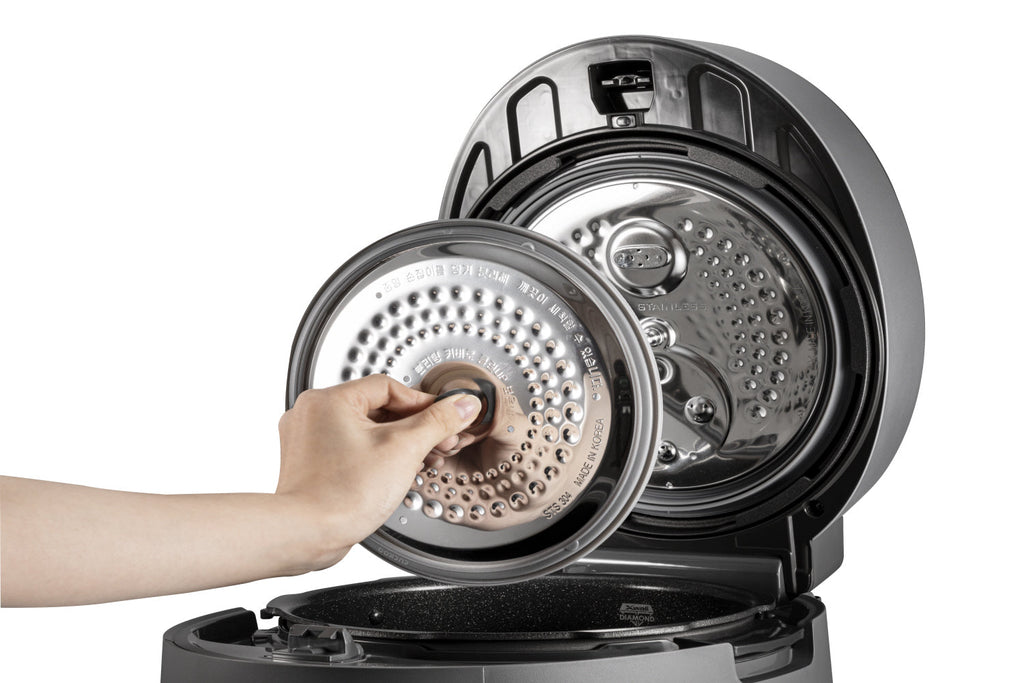 CRP-ST1009F Urban-Grau / TWIN PRESSURE (Digitaler Dampfdruck) Reiskocher